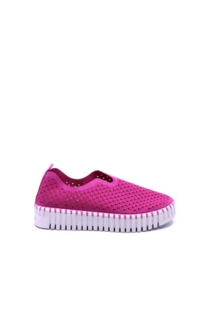 Comfortable Backstrap Women's Tulip 3373 Platform Shoes In Rose Violet