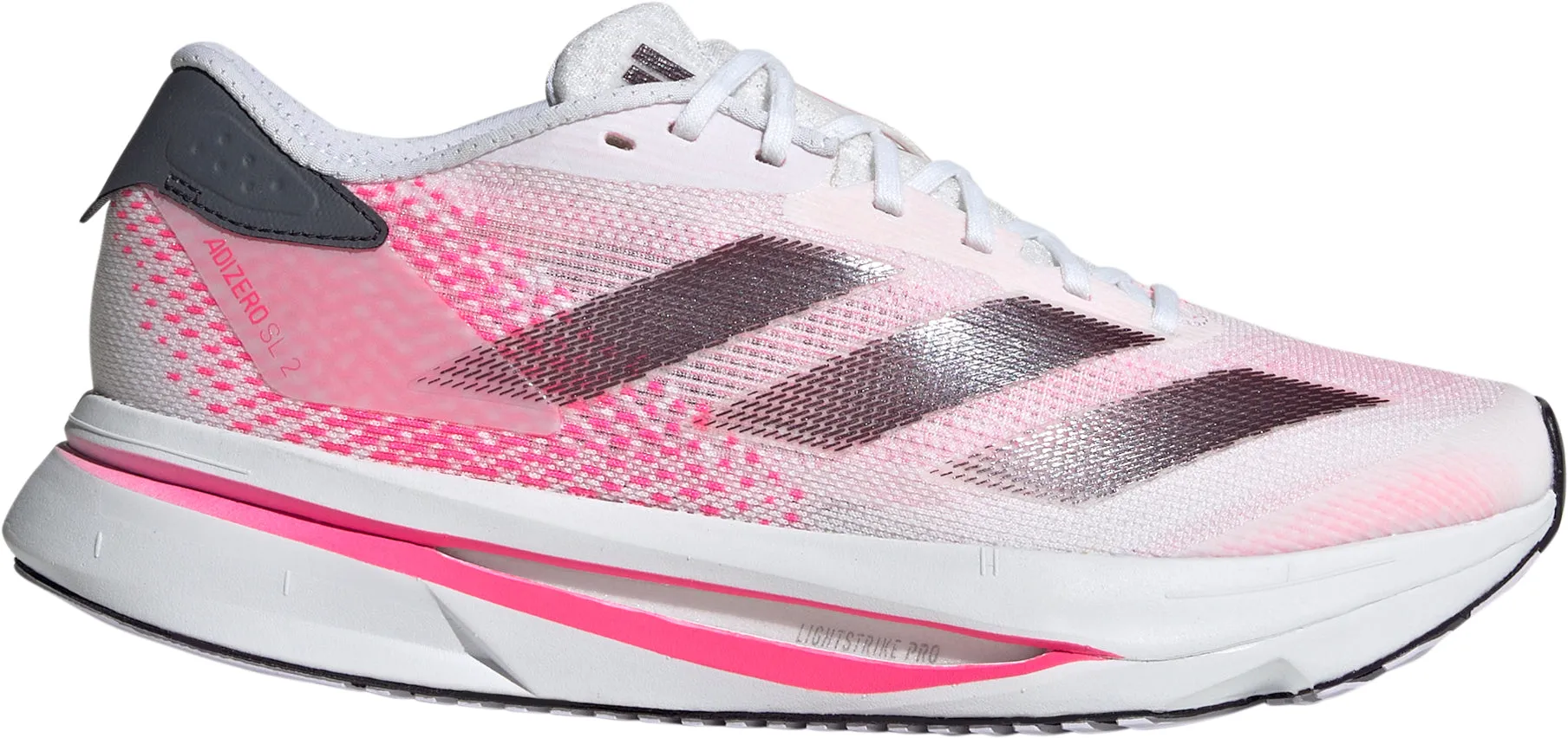 adidas Adizero SL 2 Womens Running Shoes - White running in a historic bridge area shoes