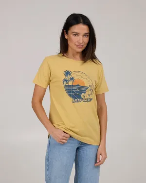 Beach Scene B.f Tee - Dusty Gold Soft Lining