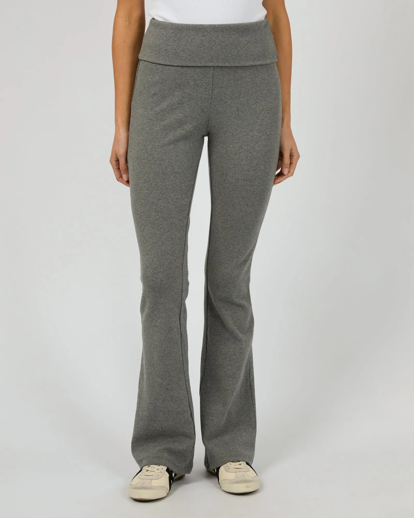 Flexible Layer Performance Ready Elina Flare Pant Charcoal