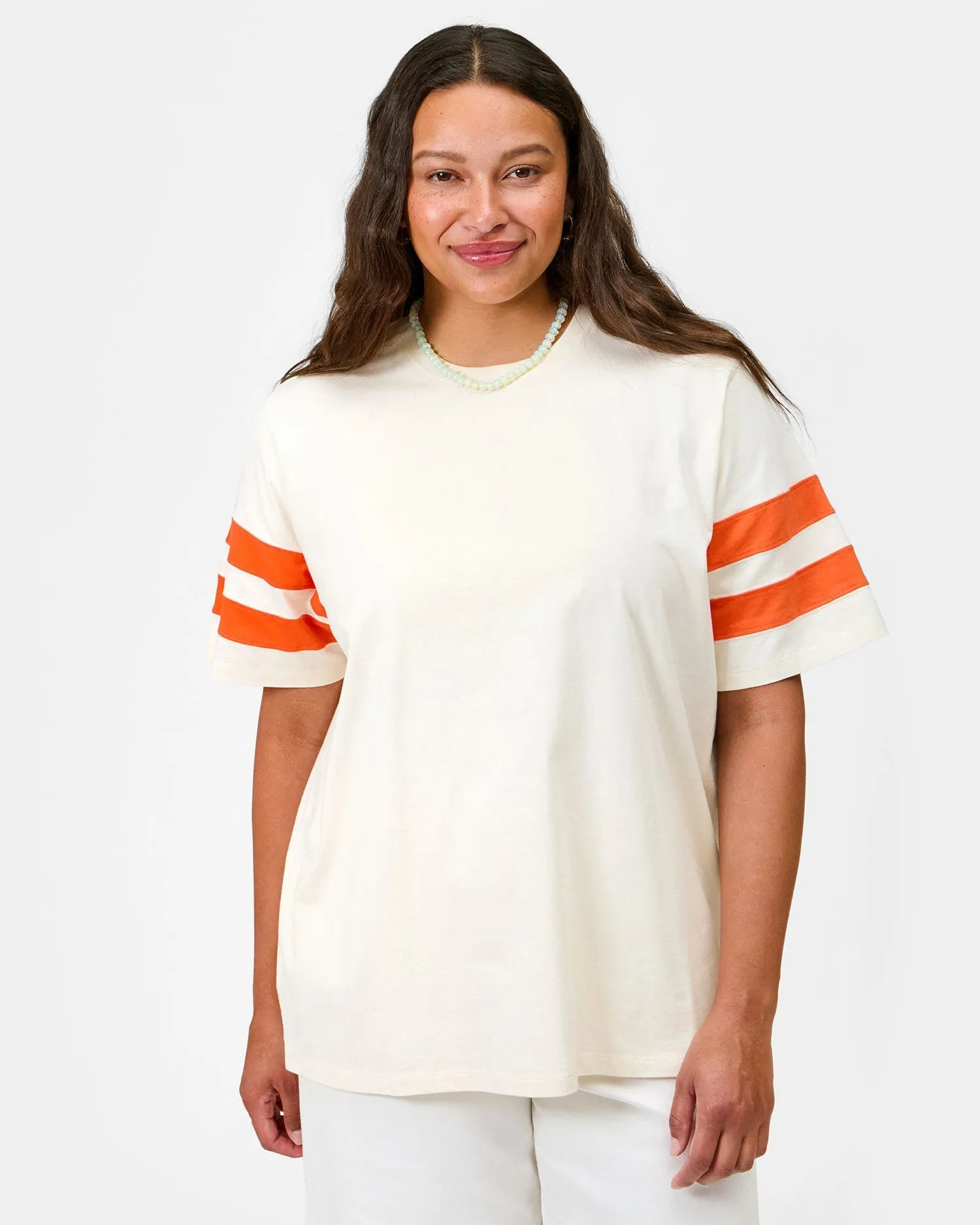 Ribbed Collar Design Popular Original Varsity Tee