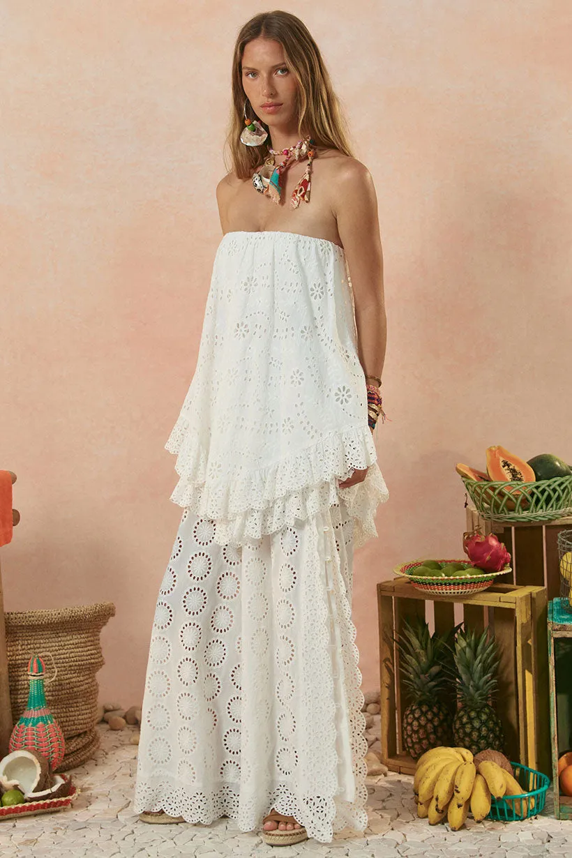 Yaya Lace Scarf Mini Dress Chill Detail