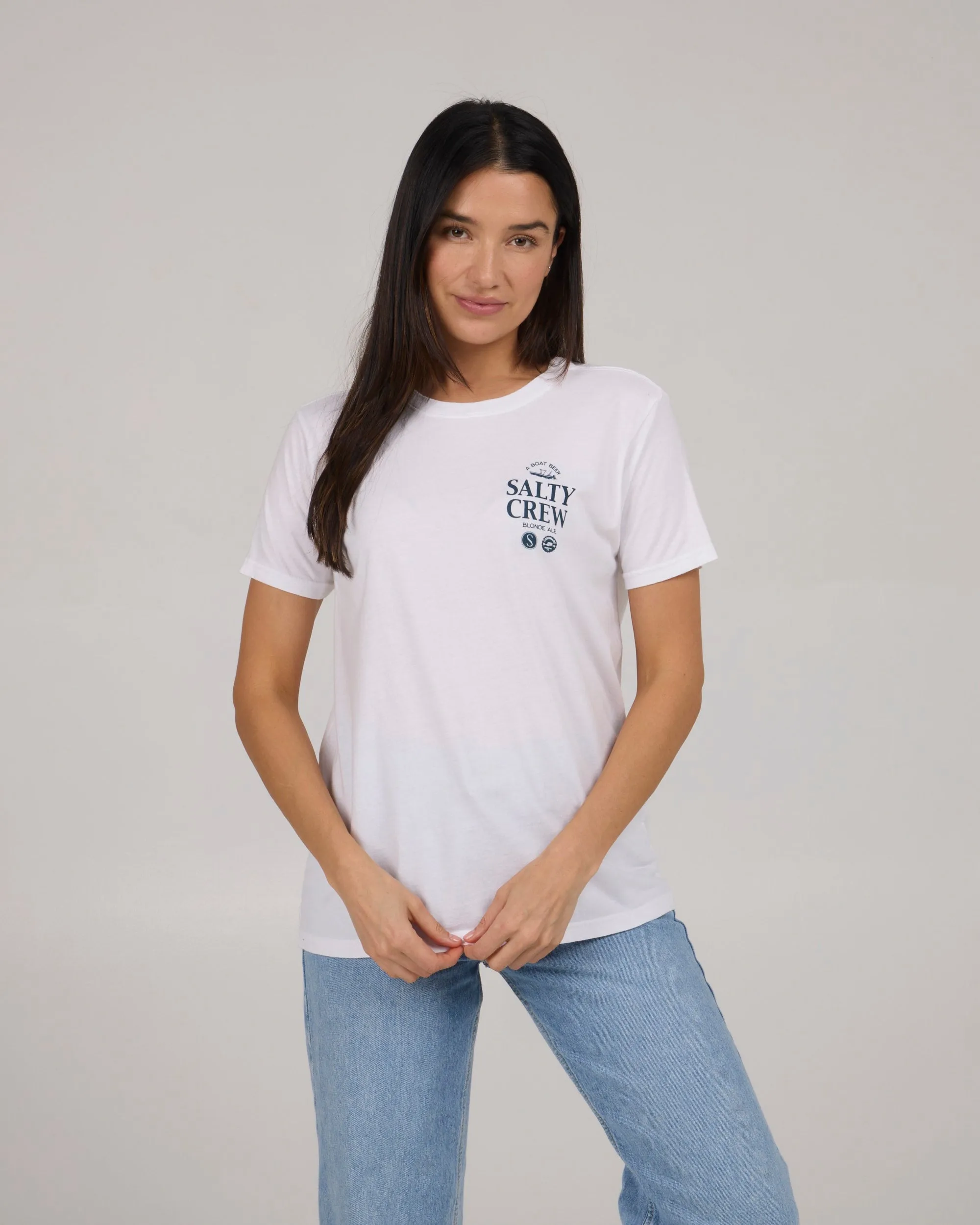 Sip And Sea B.f Tee - White Chic Cut All Day Flex