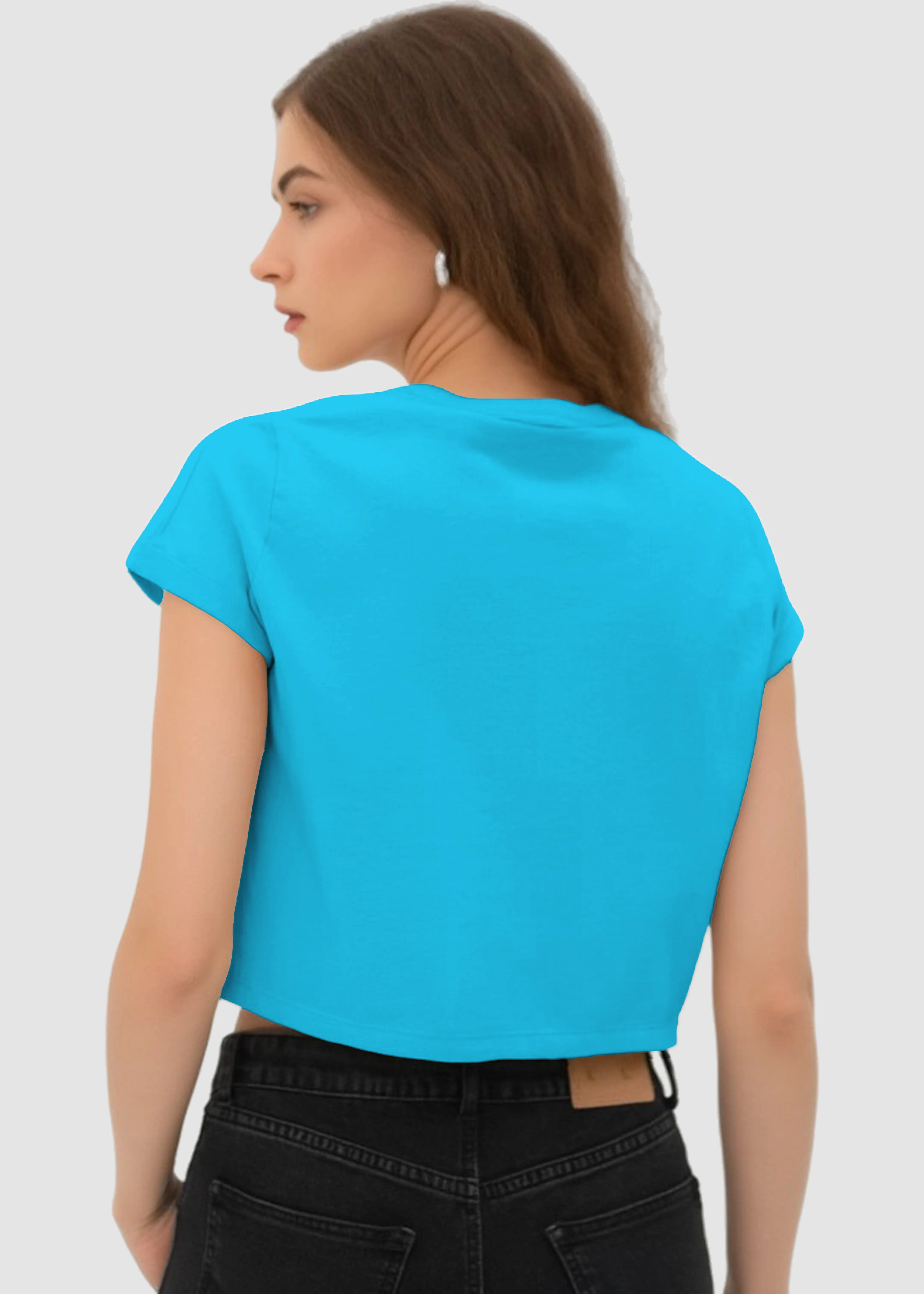 Sky Blue Crop Top | FC39 Light Casual Chill Comfort