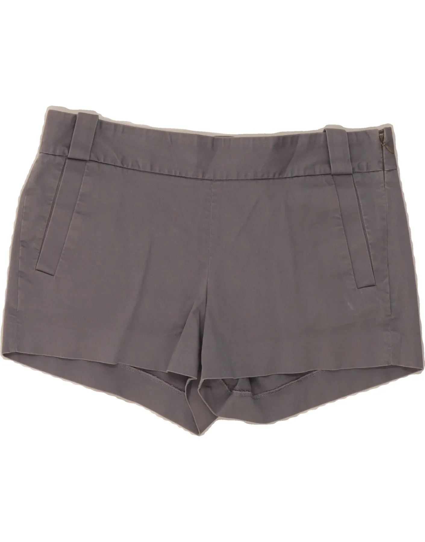 J. CREW Womens Chino Shorts US 10 Large W34 Grey Cotton Snag Free Surface Retro Vibe