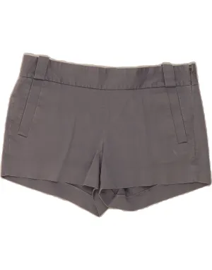 J. CREW Womens Chino Shorts US 10 Large W34 Grey Cotton Snag Free Surface Retro Vibe