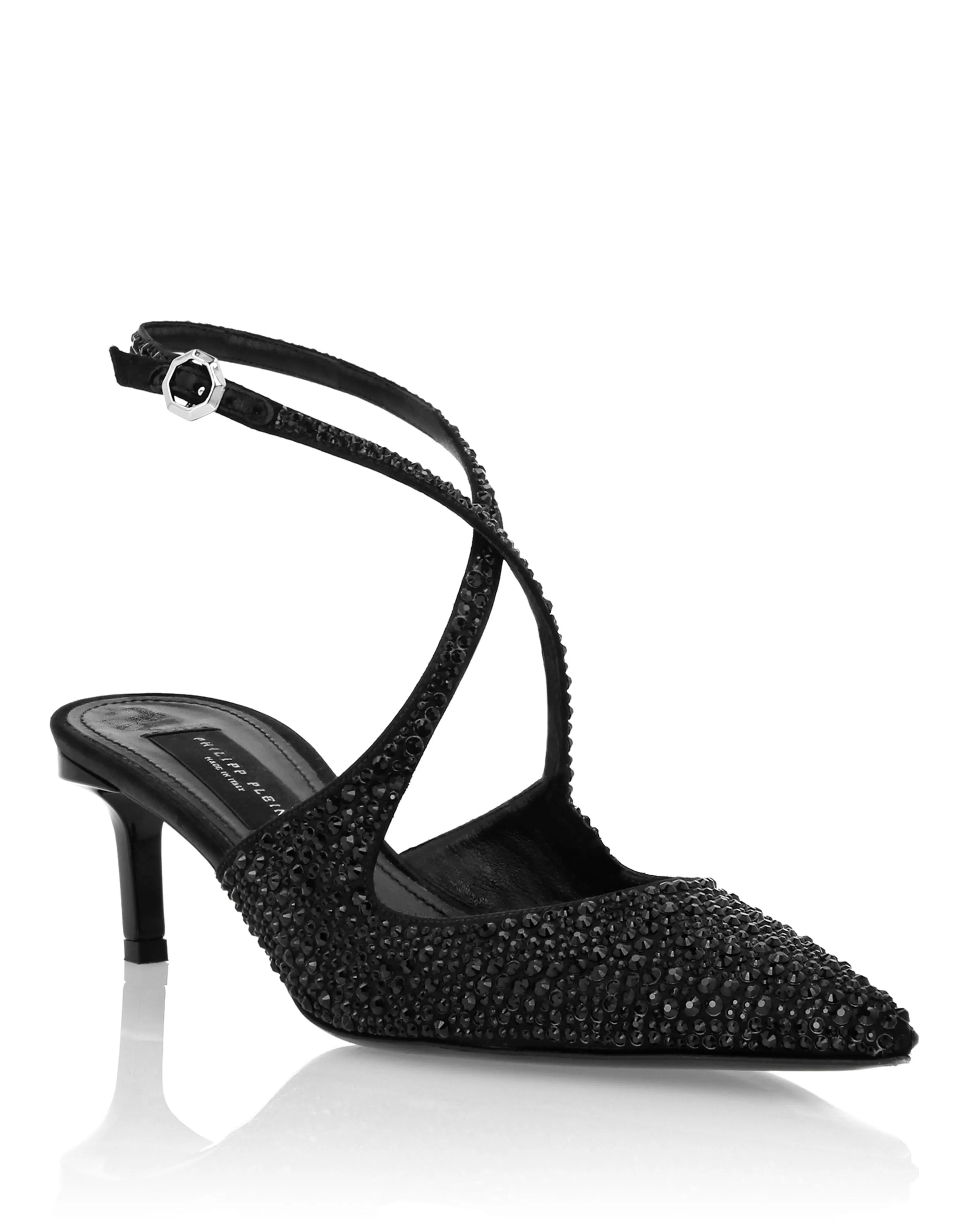 Vogue Inspired Slingback Shoes Strass