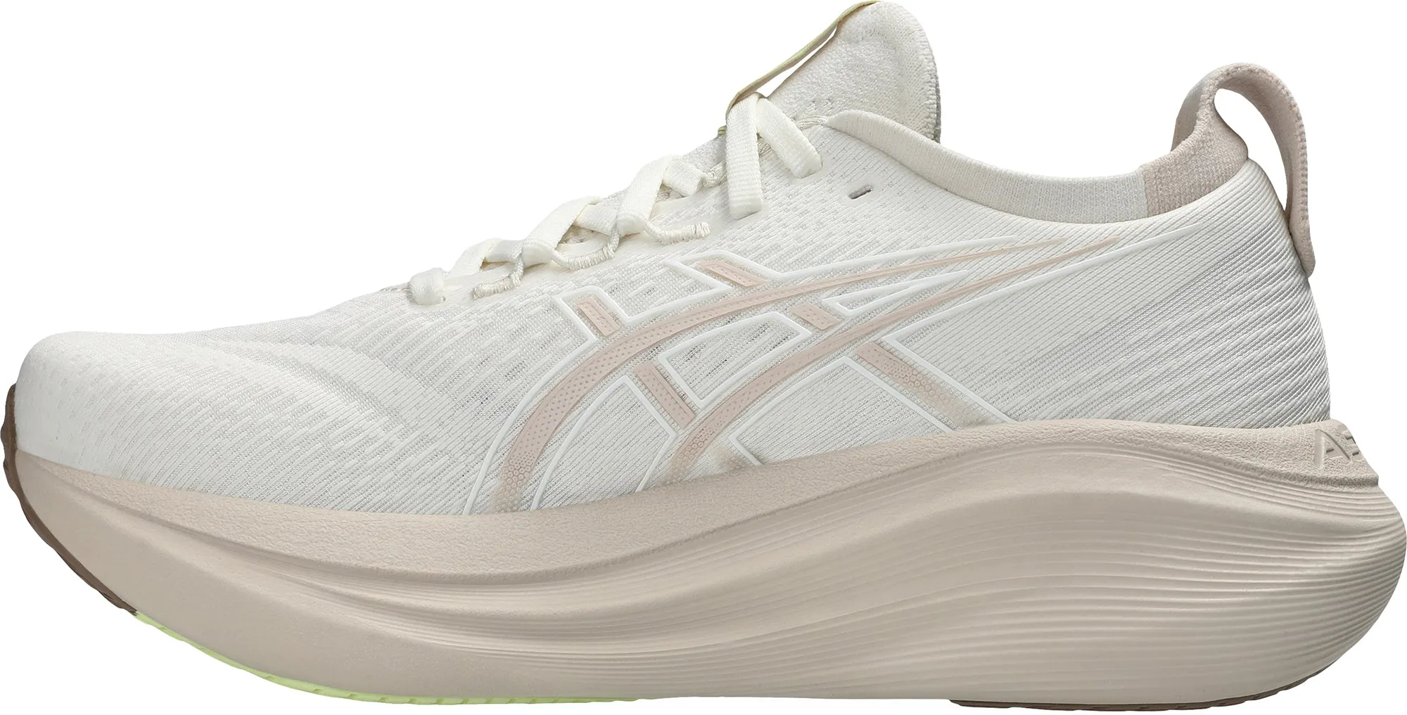 Asics Gel Nimbus 27 Womens Running Shoes - Cream Soft Interior Lining Track - meet
