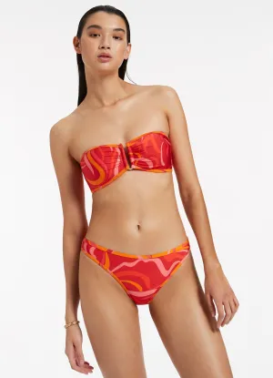 Quick Release Buckle Vortici Hipster Pant - Cherry