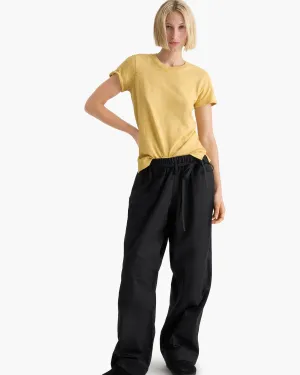 safe for skin Casual Essentials Slub Jersey Schoolboy Short Sleeve Crew Neck Tee - Sunflower