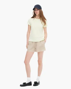 Quick Dry Comfort Slub Jersey Schoolboy Short Sleeve Crew Neck Tee - Tender Yellow