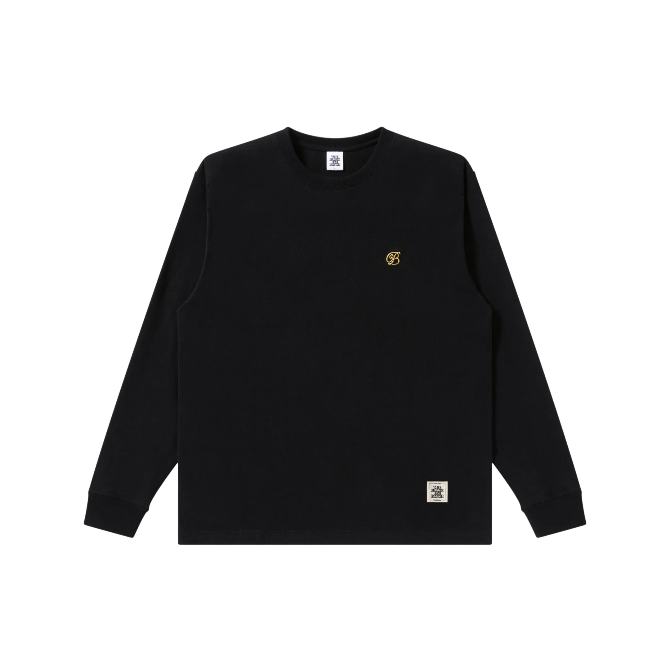 SMALL B EMBLEM L/S TEE BLACK Chic Casual Wear Comfortable Wear