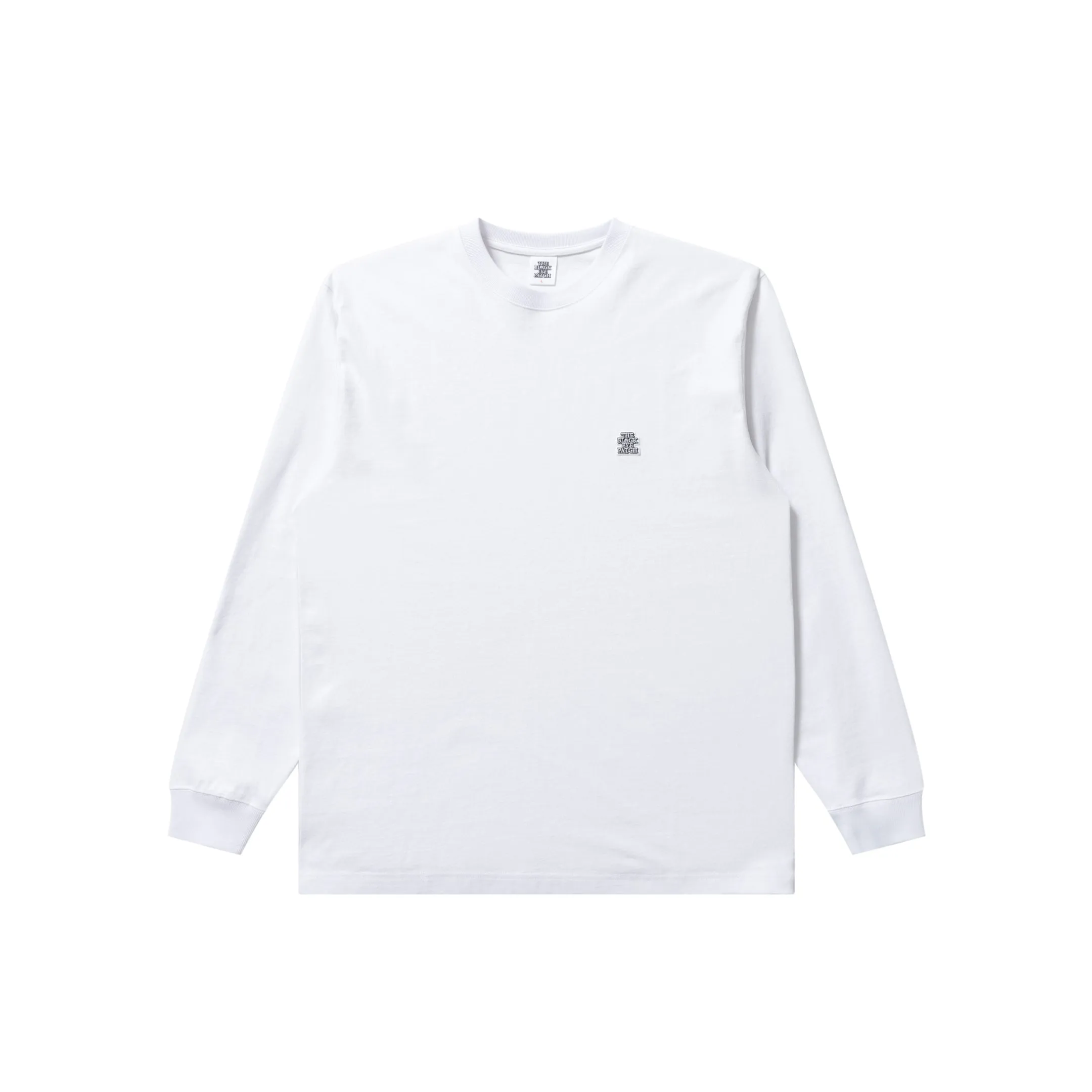 SMALL OG LABEL L/S TEE WHITE Durable Wear Recommended