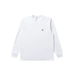 Sleek Design Low Profile Silhouette SMALL OG LABEL L/S TEE WHITE