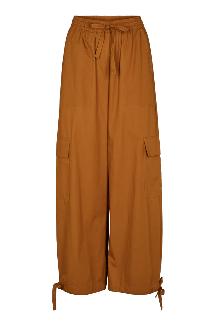 Tilde Loose Cargo Pants - Tapenade HighRiseWaist Breathable layers