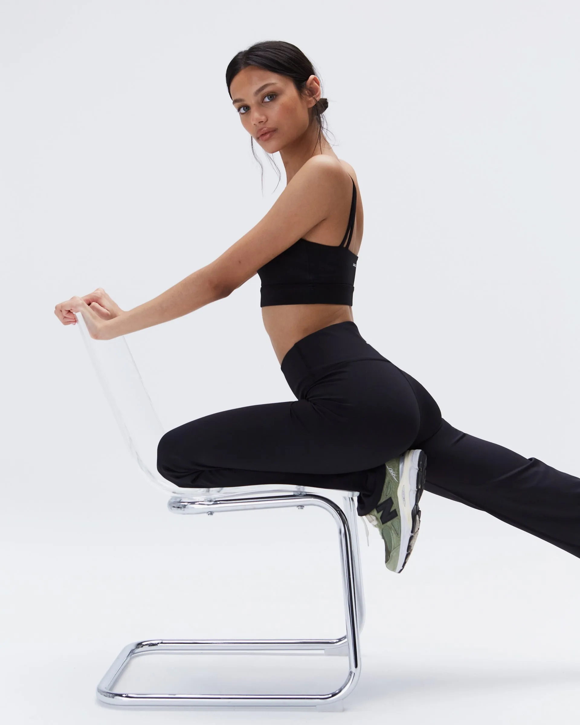 Yoga Pant - Black Windproof coating Low Profile Design