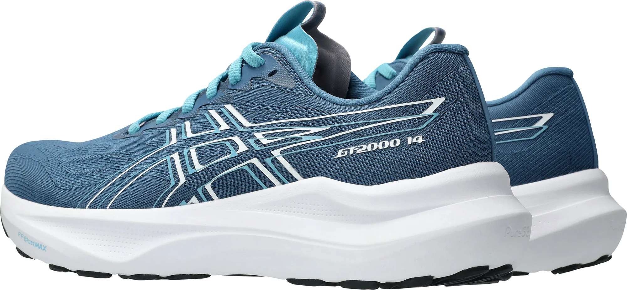 Contoured Insole Design stability feature Asics GT 2000 14 Womens Running Shoes - Blue