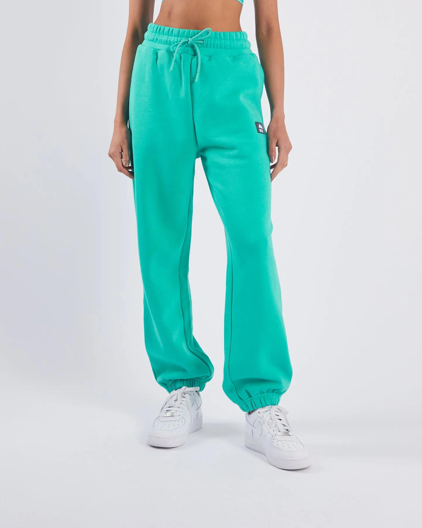 Ladonna Jogger Soft Jade Holiday Glow SnagFree Fabric