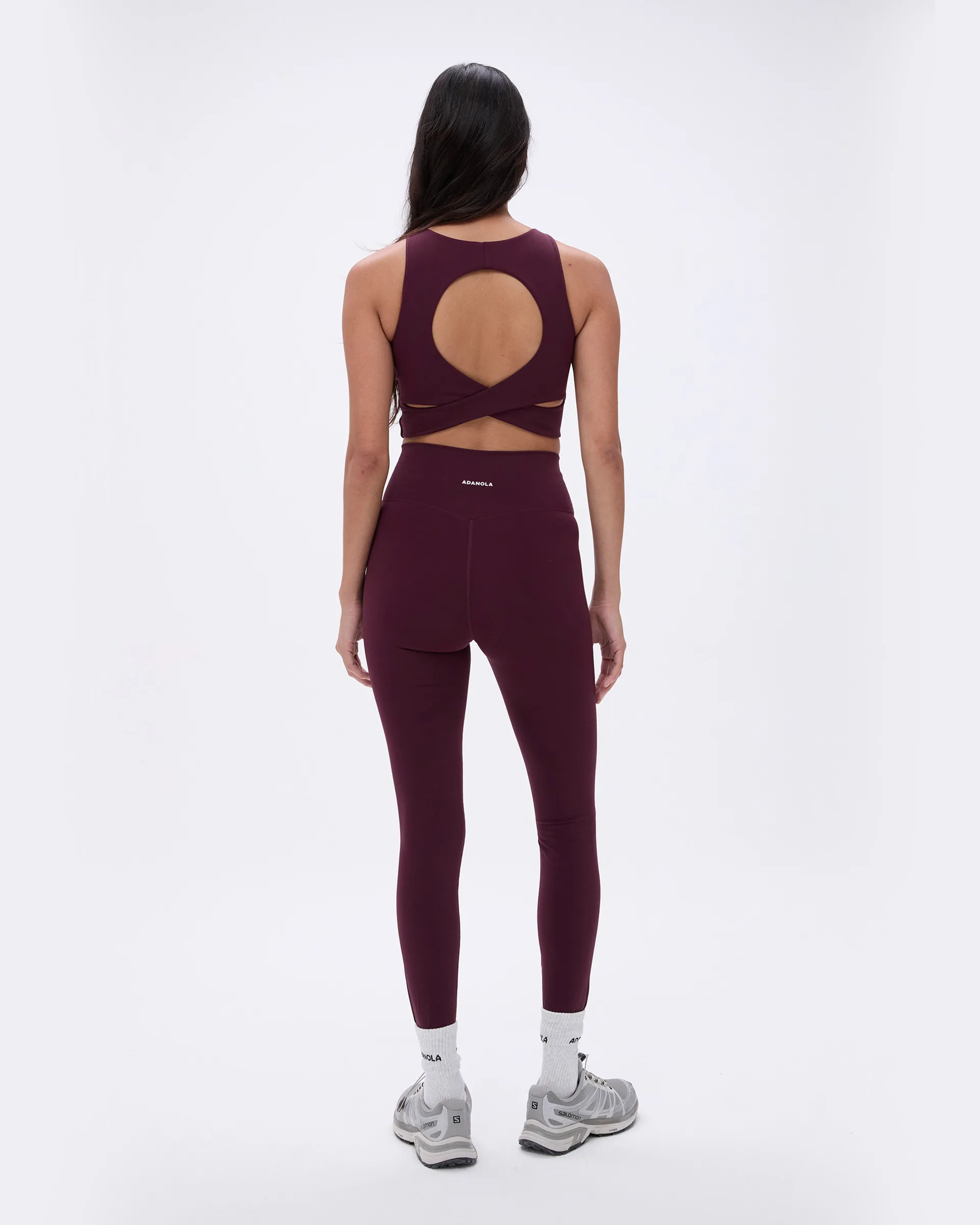 Effortless Wear Fit Casual Wearer Loose Fit Ultimate Leggings - Dark Cherry