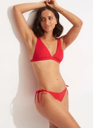 Seafolly Collective Hipster Tie Side - Chilli Red High Compression Support