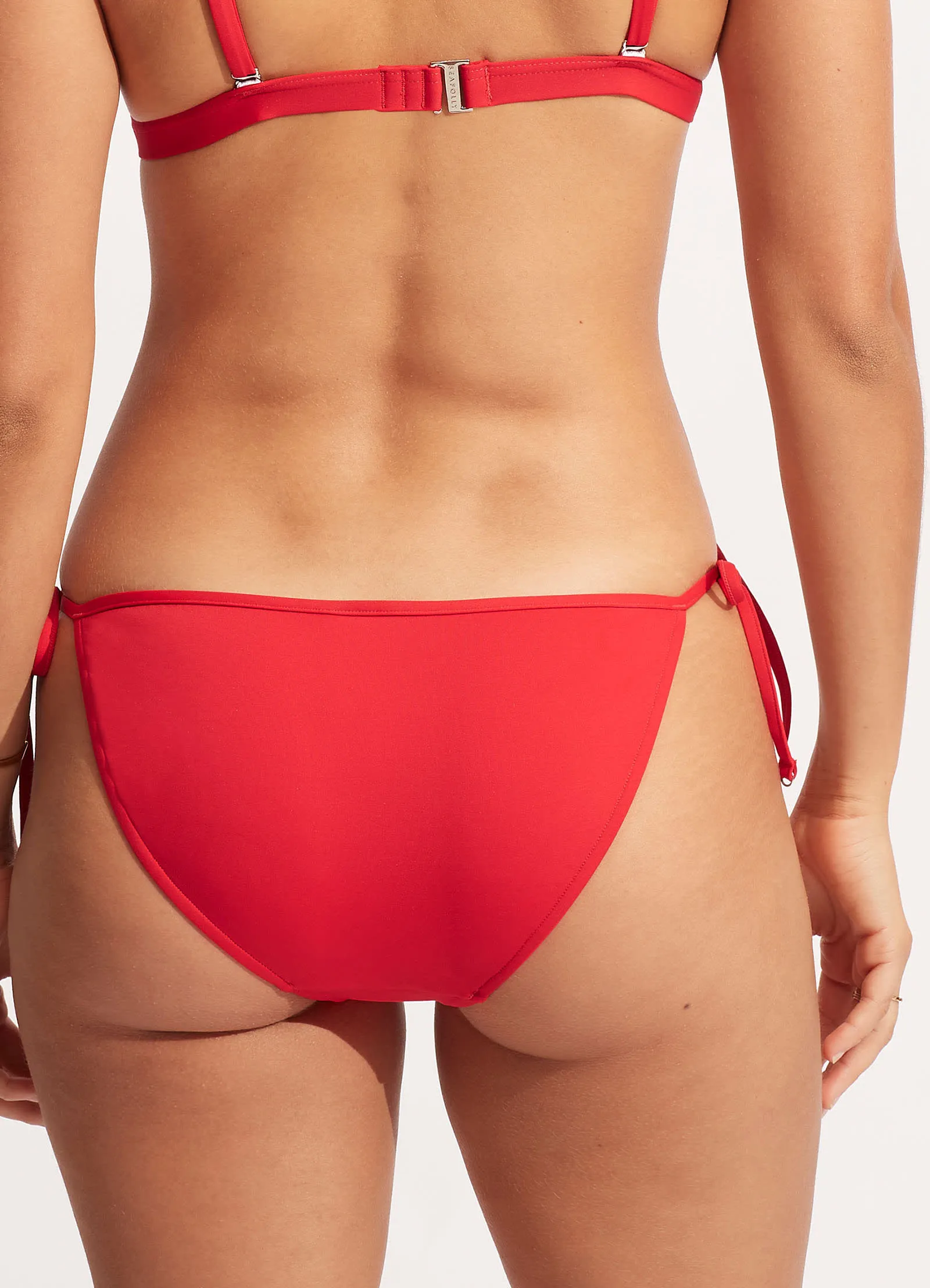 Seafolly Collective Hipster Tie Side - Chilli Red Anti Fade Technology