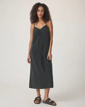 Soft Draping Party Perfect Merrick Silk Dress