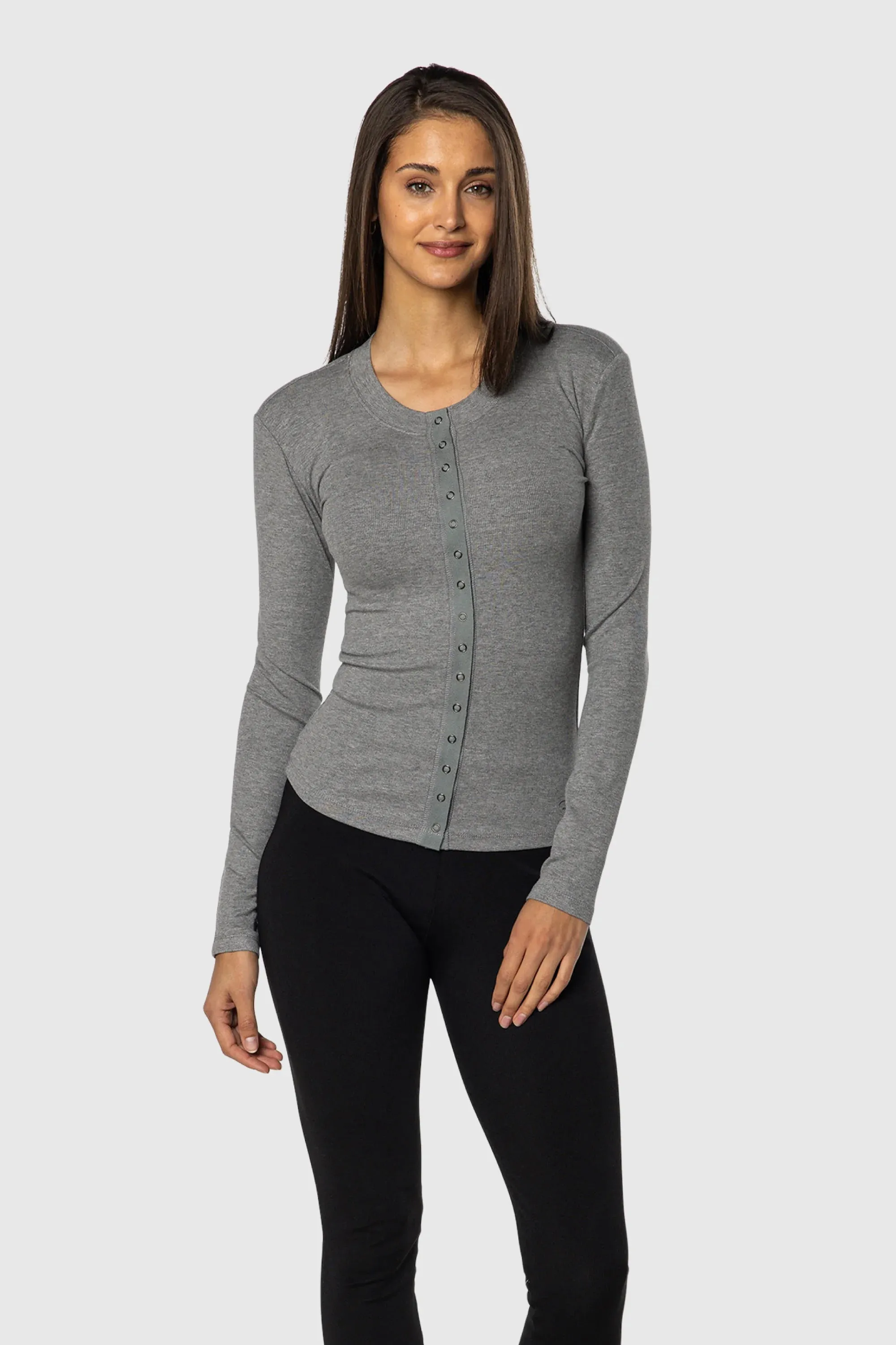 Perfectly Fit Light Flex Snap Long Sleeve