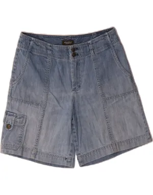 Holiday Special Weekend Style EDDIE BAUER Womens Mercer Fit Denim Cargo Shorts US 6 Medium W30  Blue