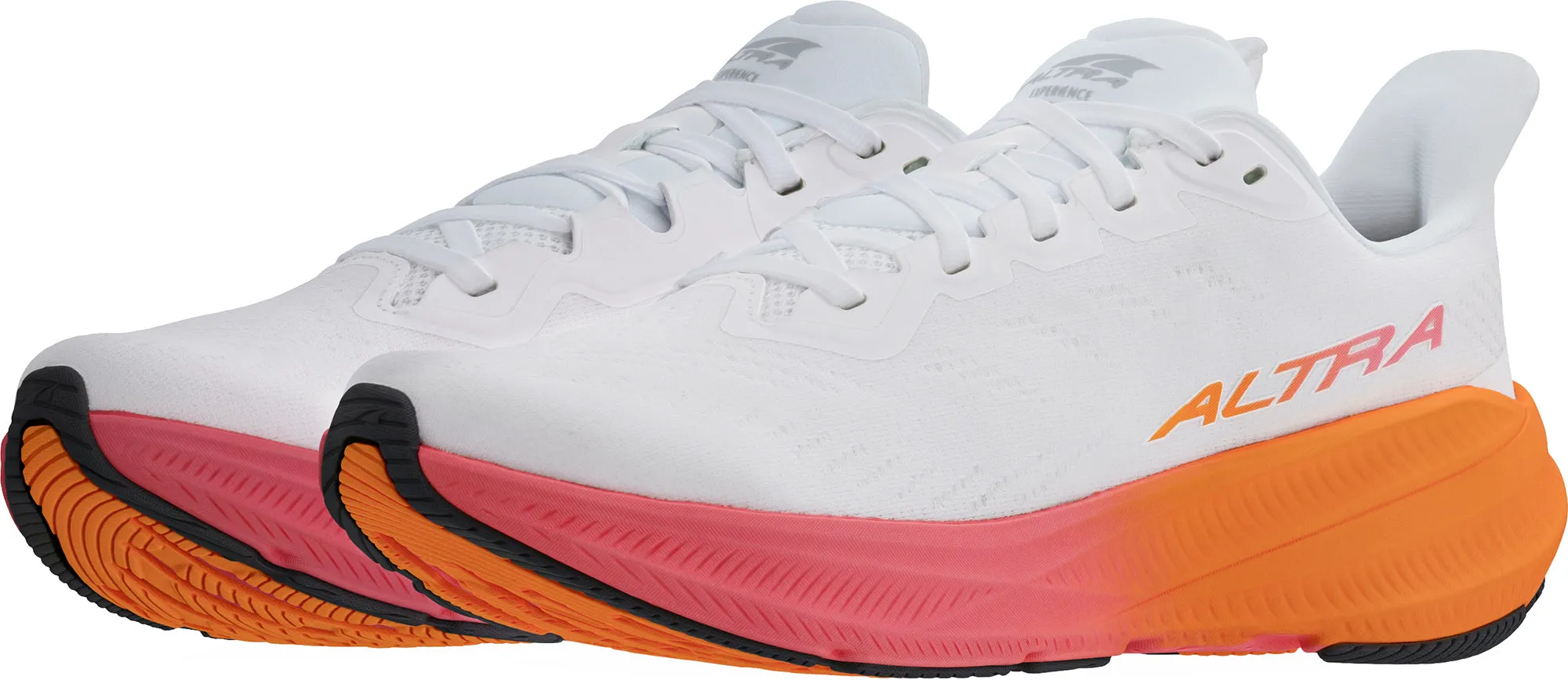 Altra Experience Flow 2 Womens Running Shoes - White elastic lacing shoes nylon