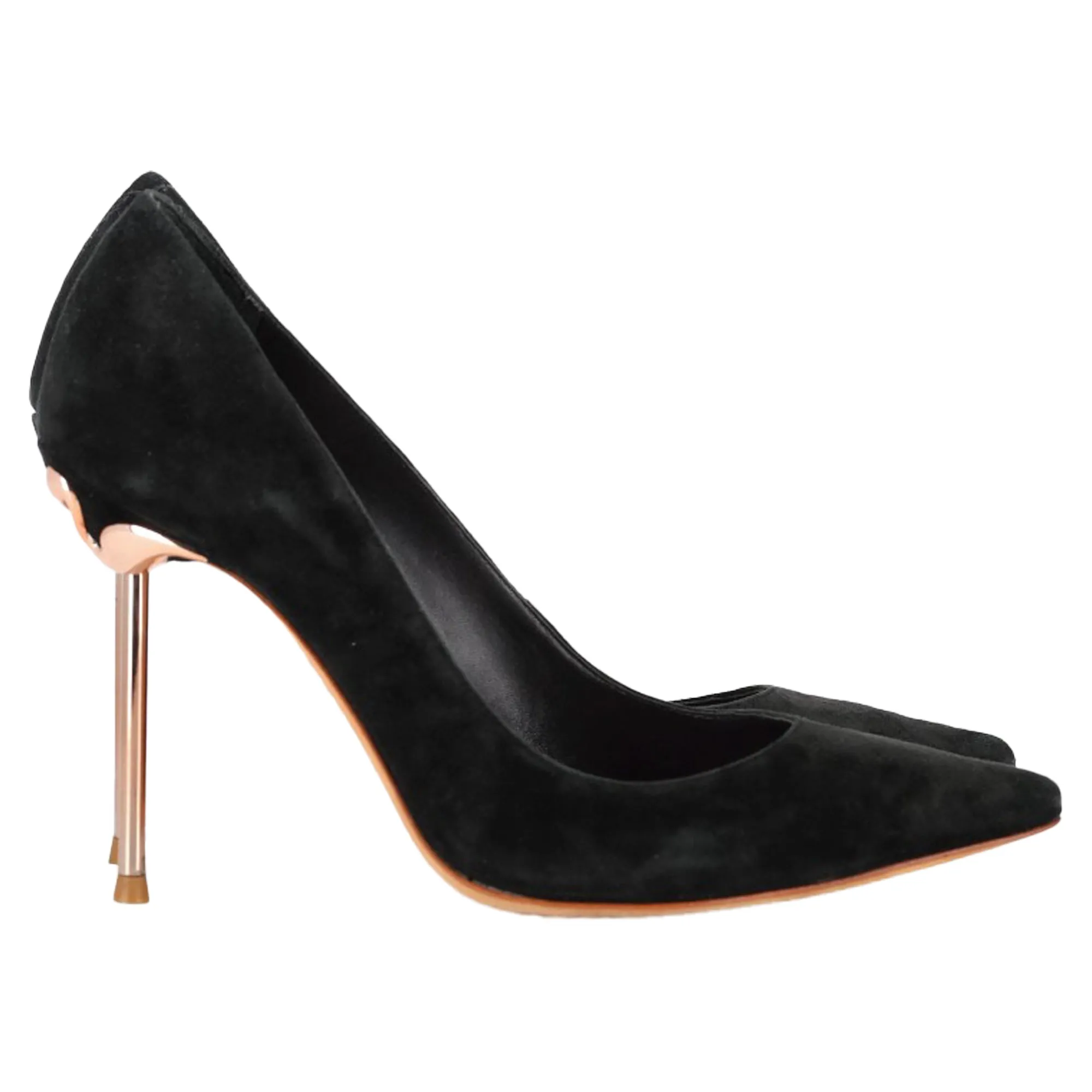 Sophia Webster Coco Flamingo Pumps in  Black Suede Luxury Heels for Office