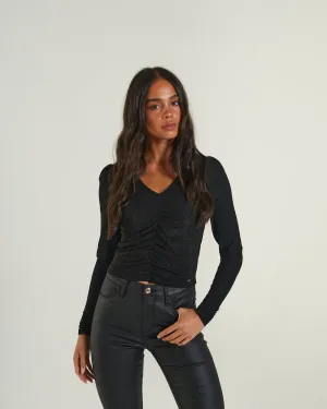 Photo Glam Beach Fit Rhoda Top Black