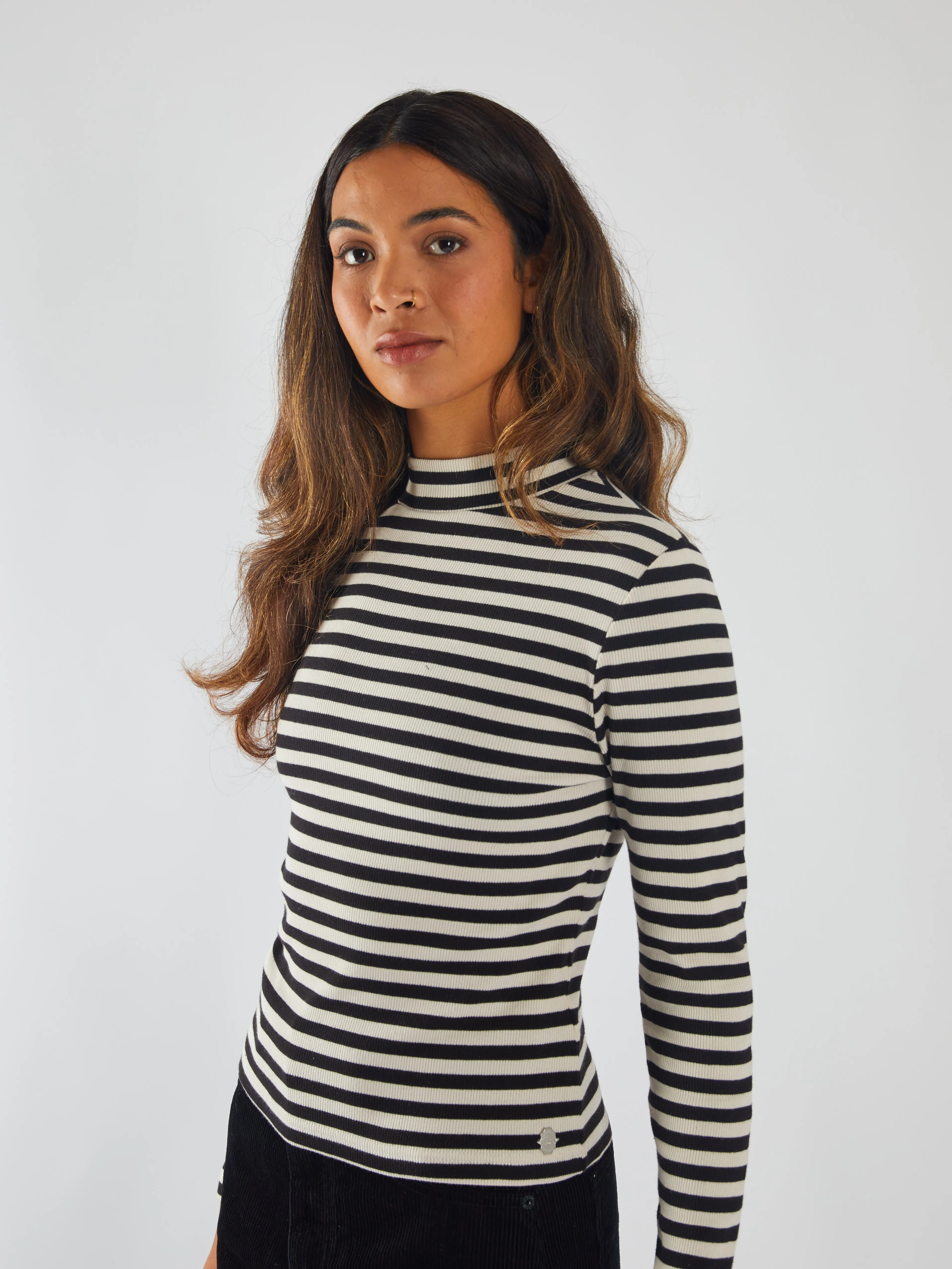 Lounge Wear Marni LS Top Black & Stone White