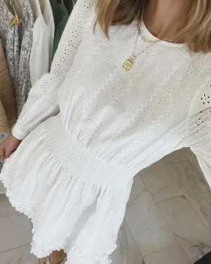 garden party Rose Soft Splendid x Cella Jane Eyelet Mini Dress