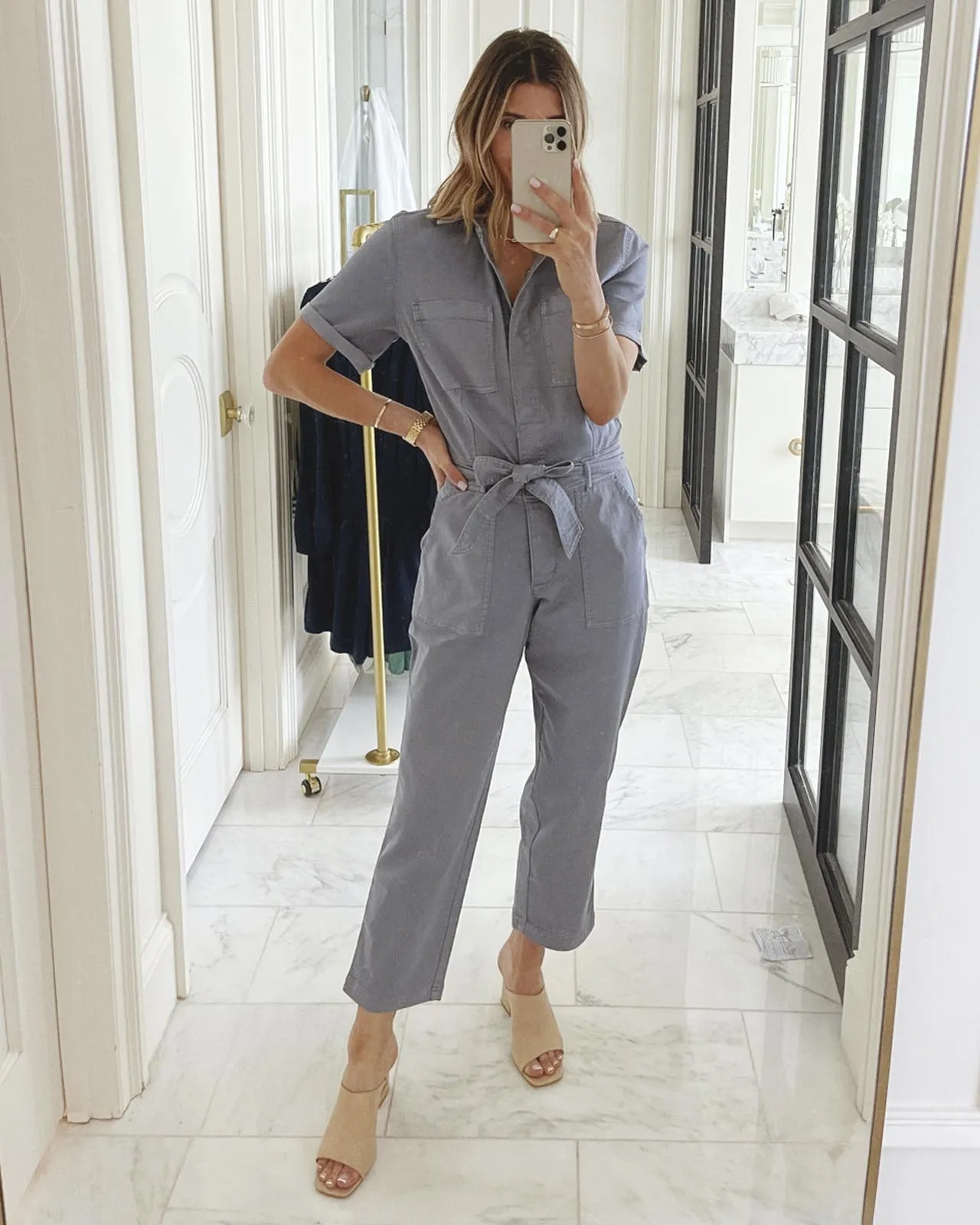 Splendid x Cella Jane Utility Jumpsuit Soft Composition