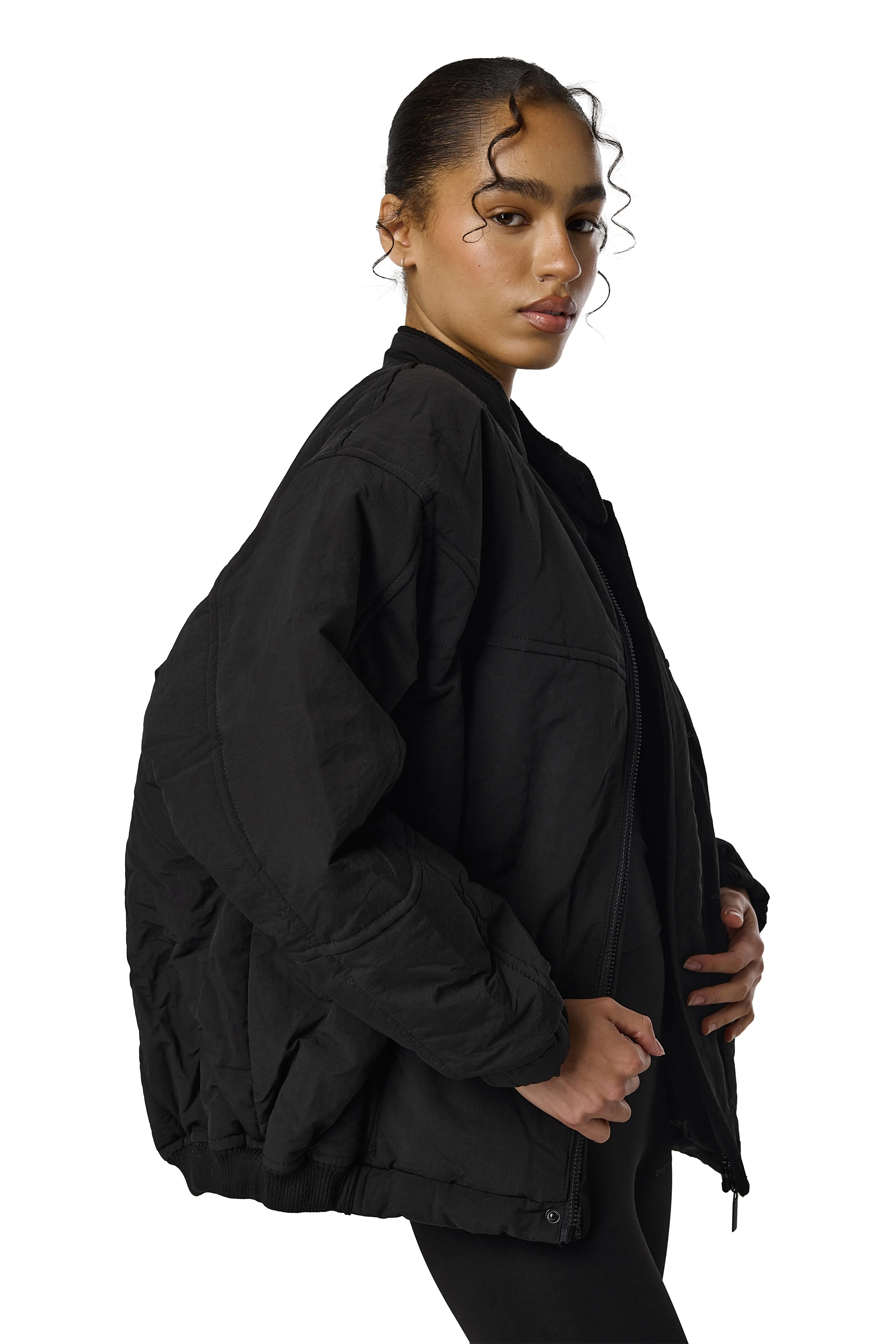 Thermal Insulation Layer Poly Blend Sport Coat in Jet