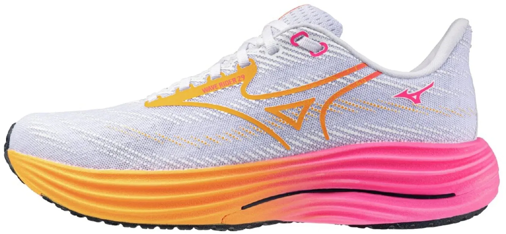 Muscle - building Mizuno Wave Rider 29 Running Shoes - White