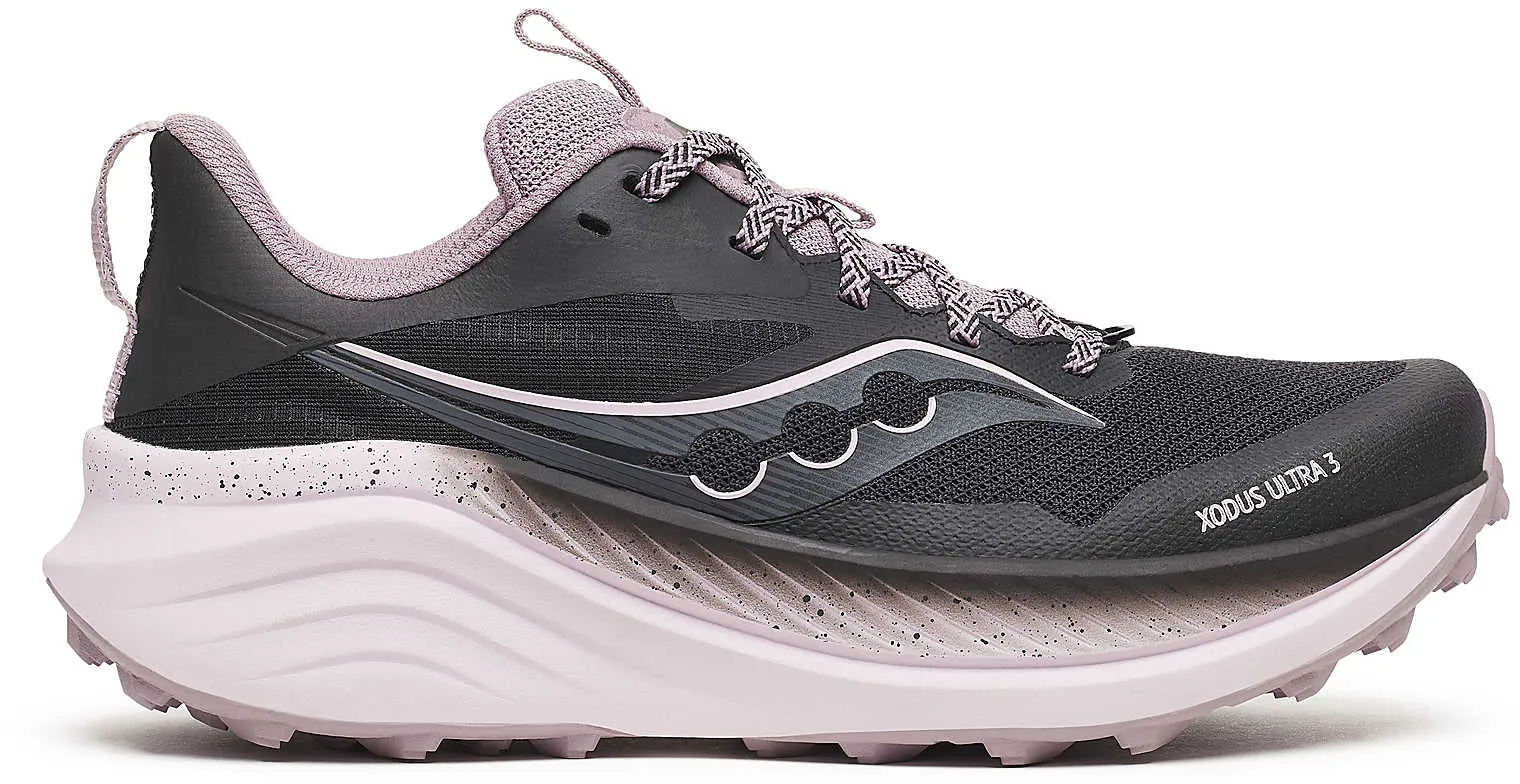 celebrity - endorsed shoes Saucony Xodus Ultra 3 Womens Trail Running Shoes - Black