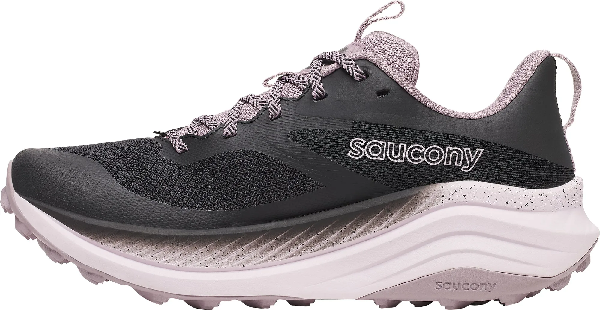 Auxetic Lattice Midsole Saucony Xodus Ultra 3 Womens Trail Running Shoes - Black