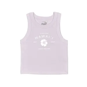 ALOHA FROM RIB CROP TANK TOP open field difficult to operate