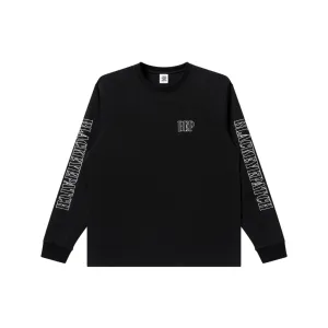 STENCIL LOGO L/S TEE BLACK Comfort Design Fit