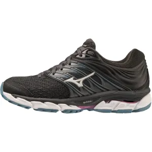 Mizuno Wave Paradox 5 Womens Running Shoes - Black running in a dock area shoes Foot Contouring Fit