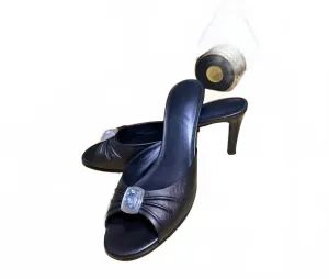 Stiletto Heel Women's Russia Shoe In Pewter Napa