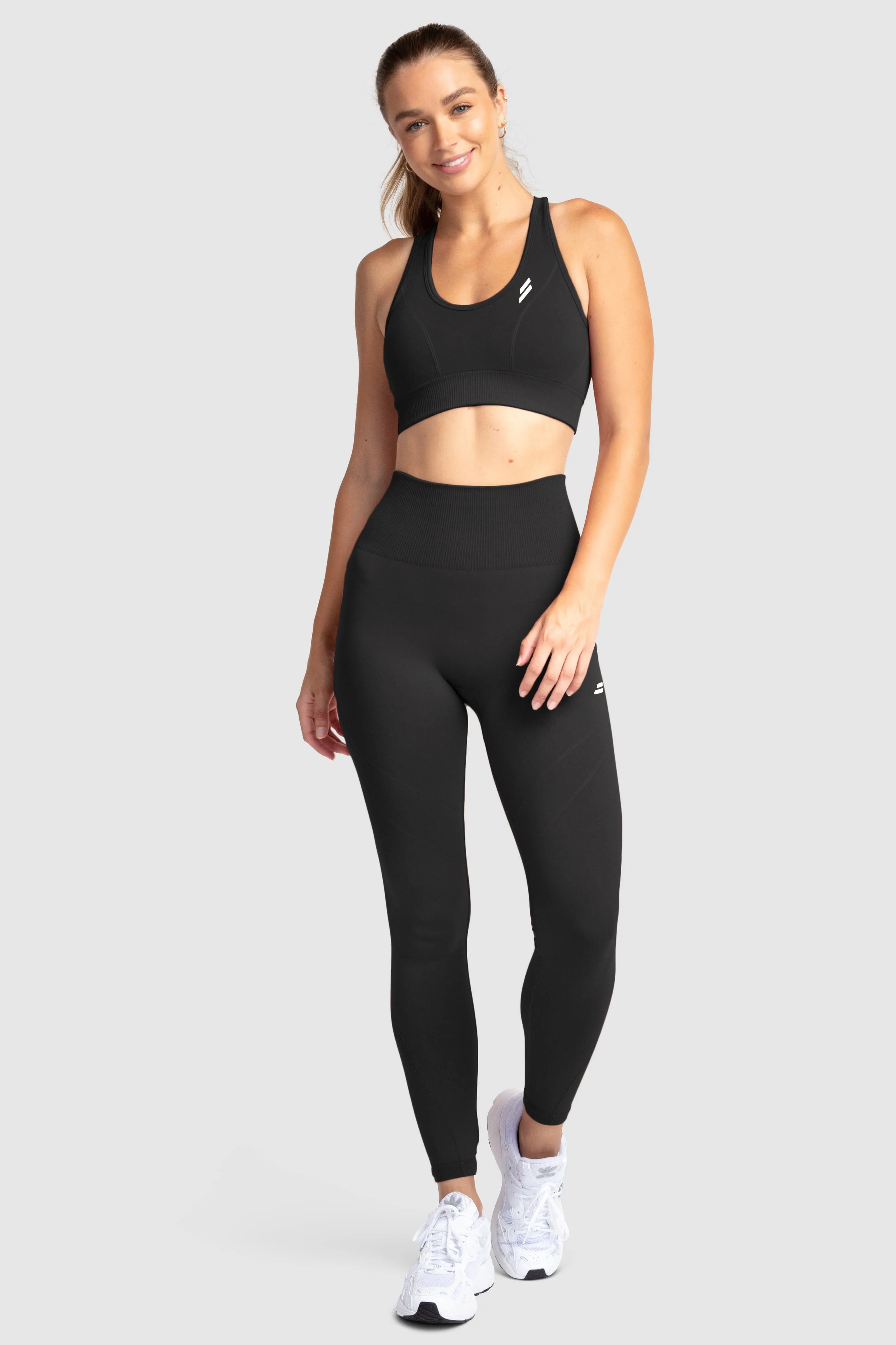 Hyperflex 2 Leggings - Jet Black Petite Size Skin Friendly Breathable Movement