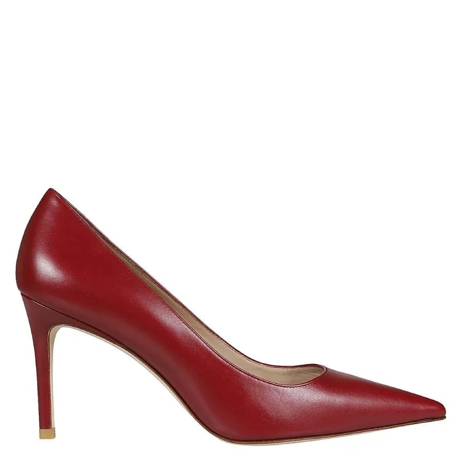Stuart Weitzman Stuart 85 Pointed-Toe Pumps Chunky Heels