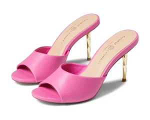 Dainty Heels Women's Rhonda Dress Heels In Fuchsia Smooth