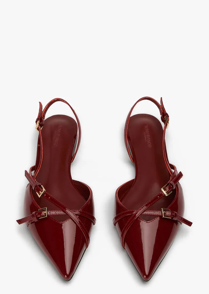 Durable Craftsmanship Easy Walk Footwear Jamo Bordeaux Patent