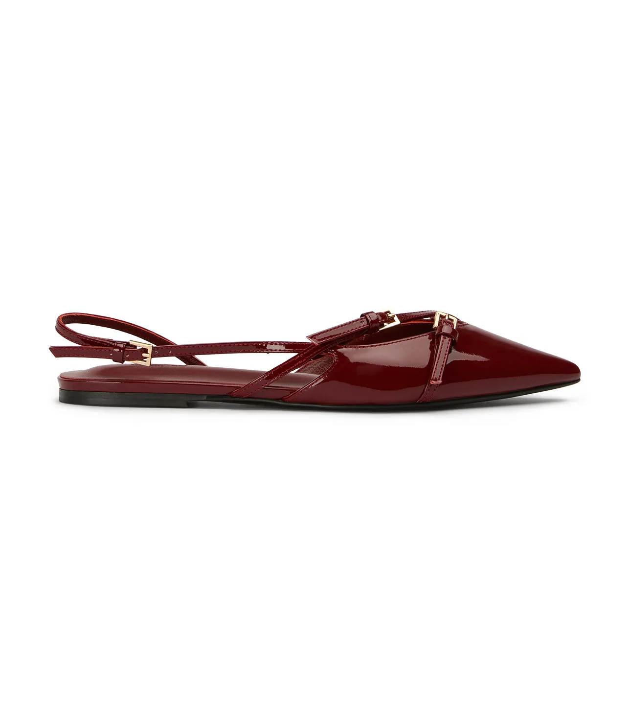 Square Time Travel Friendly Footwear Jamo Bordeaux Patent