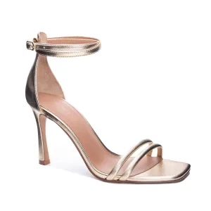 Cute Party Heels Classic Bridal Sandals Women's Jasmine Dress Sandal In Gold