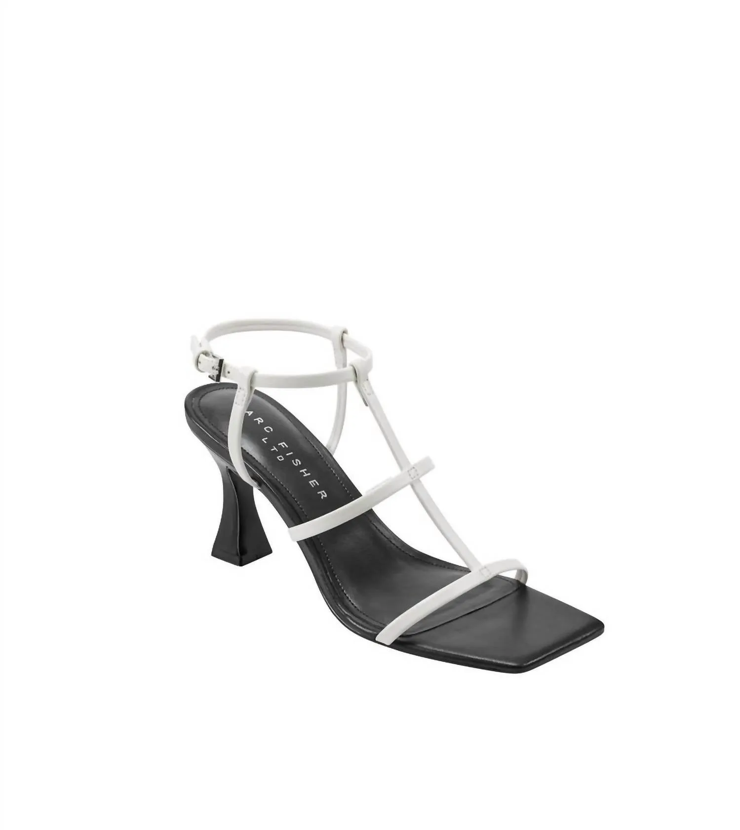 Women Dennie Heels Dress Sandal In Ivory Leather Upper
