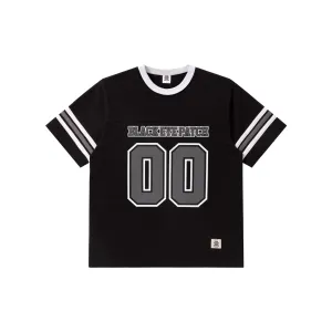 Camping practicality DOUBLE O FOOTBALL TEE BLACK